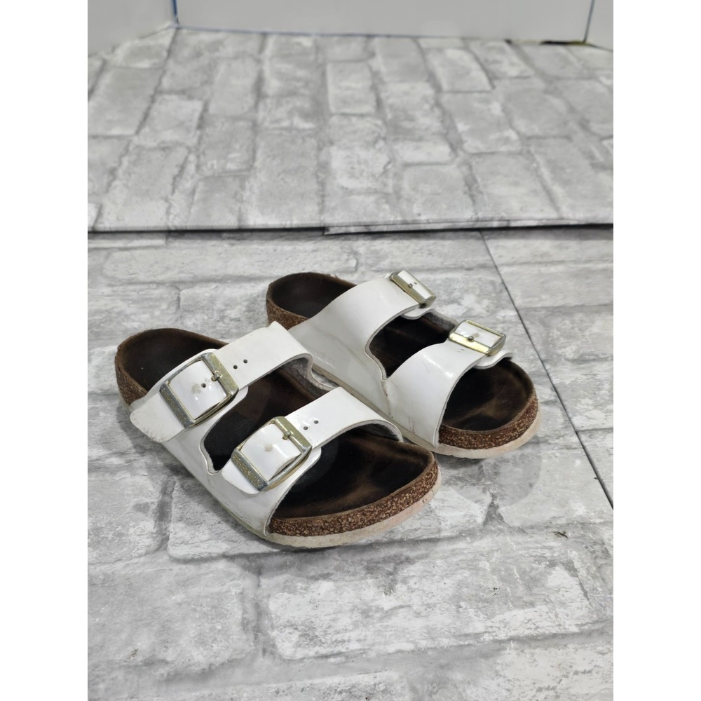 Birkenstock Kids Arizona White Sandal Size 30 (US 12 to 12.5) Double Strap White